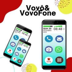 Imagem de Celular vovô&vovófone 32gb faz chamadas de video - POSITIVO, Preto