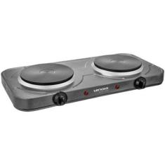 Imagem de Fogão portátil Lenoxx elétrico 2 bocas 2000w prático e rápido, 110V