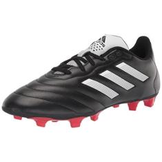 Imagem de adidas Tênis de futebol adulto unissex Goletto VIII Firm Ground, Preto/branco/vermelho, 41 BR
