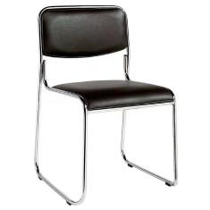 Imagem de Cadeira Dakar Base Cromada C/ Assento Estofado Revest. PU