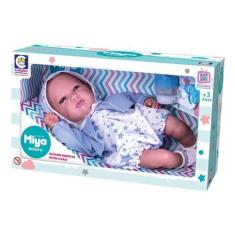 Imagem de Brinquedo Boneca Bebê Miya Reborn Menino Recém Nascida Cotiplas 2648