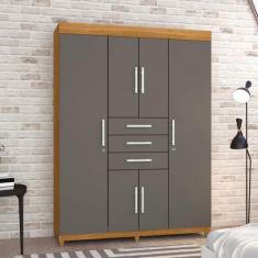 Imagem de Guarda Roupa Taurus Imperial 6 Portas De Abrir 3 Gavetas Nature Alasca