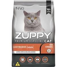 Imagem de Ração Seca Zuppy Salmão para Gatos Adultos Castrados - 1 Kg