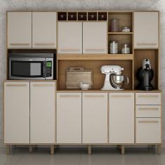 Imagem de Armário de Cozinha Ambiente Petra Cinamomo Off White - Valdemóveis