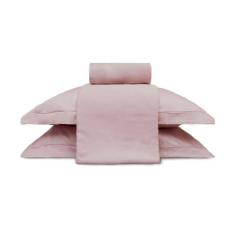 Imagem de Jogo de Cama Queen 300Fios 100%Algodão Appel Treccenti Rosa Secrets 4Pçs