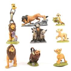 Imagem de 9pcs Leão Simba figura modelo de brinquedo