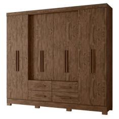 Imagem de Guarda Roupa San Lorenzo 237cm 8 Portas Castanho Wood Moval
