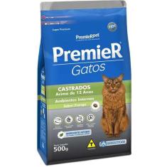 Imagem de Ração Premier Pet Ambientes Internos Gatos Castrados Acima de 12 Anos Frango - 500 g