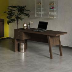 Imagem de Mesa para Escritório 163cm 2 Gavetas Me4122 Tecno Mobili Rústico