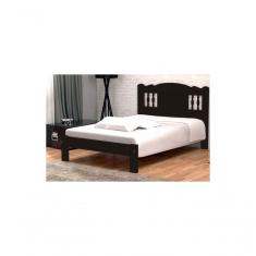 Imagem de Cama de Casal Atenas de Madeira Maciça Angelim Pedra Tauari Tabaco