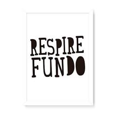 Imagem de Arte Maníacos Quadro Decorativo Respire Fundo - 23x16,25cm (Moldura em laca )