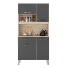 Imagem de Kit Para Cozinha Compacta Malta Avena Grafito - Demóbile - Demobile