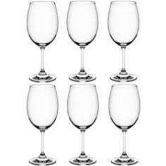 Imagem de Jogo de Taças de Vinho Cristal 6 Peças Taças Para Vinho 450ml Transparente Sense