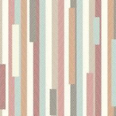 Imagem de Papel de Parede Listrado Vintage Abstrato Retr 57x270cm