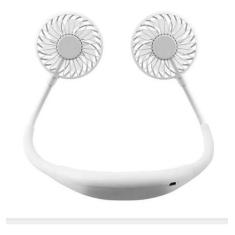 Imagem de Ventilador De Pescoço Portatil Recarregavel Micro Usb Branco - Your