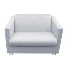 Imagem de Namoradeira Tilla Decorativa 2 Lugares Suede Cinza