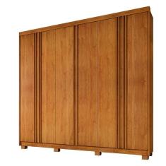Imagem de Guarda Roupa Mdf 6 Portas 4 Gavetas 10 Prateleiras Cinamomo