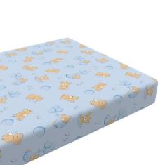 Imagem de Lençol Para Berço Bebê Padrão Com Elástico Algodão Estampado - Incomfr