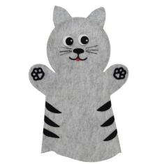 Imagem de Fantoche - Feltro - Gato - Kits e Gifts