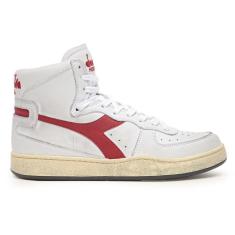 Imagem de Tênis Mi Basket Used Diadora Itália Branco e Vermelho Unissex WHITE/GARNET 43 Diadora-Unissex
