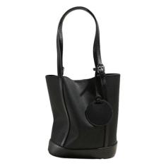 Imagem de Bolsas femininas de couro genuíno com alça ajustável, Preto