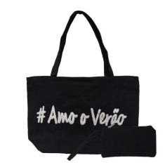 Imagem de Bolsa Sacola De Praia, Piscina, Clube, Amo O Verão De Ombro Feminina +