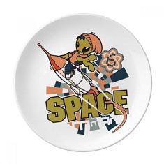 Imagem de Universo e Alienígena Espacewalk Prato Decorativo de Porcelana Salver Prato de Jantar