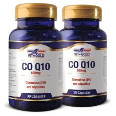 Imagem de CoQ10 Coenzima Q10 100mg Vitgold KIT 2x 30 cápsulas