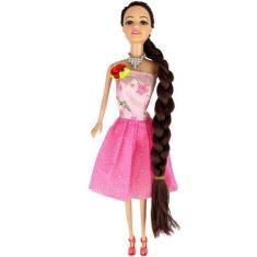 Imagem de Boneca Fer Fashion Penteados Incriveis Com Vestido Colors