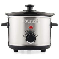 Imagem de Panela Elétrica Multifuncional 1.5L, Aço Inoxidável com Controle de Temperatura, 120W, 110v, COURANT, Prateado