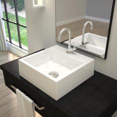 Imagem de Kit Cuba Q395 Com Torneira 1198 Metal E Válvula Click 1 Pol. E Sifão Pvc E Flexível Compace 