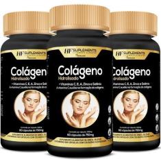 Imagem de 3X Colageno Hidratação Para A Pele Com Vitamina C E A Zinco - Hf Suple