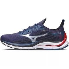Imagem de TENIS MIZUNO WAVE MIRAI 5 101042042 463 AZUL VERMELHO MASCULINO-Masculino