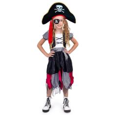 Imagem de Fantasia de pirata Dress Up America Buccaneer para meninas e crianças