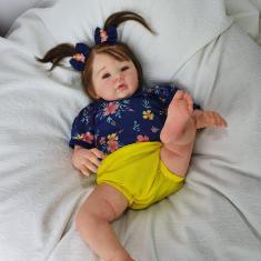 Imagem de Boneca Reborn Menina Original Siliconada + Enxoval