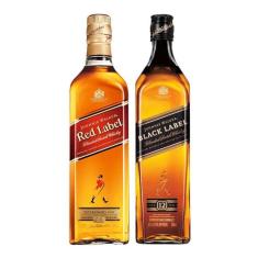 Imagem de Whisky Jhonnie Walker - Red Label 1L + Black Label 1L