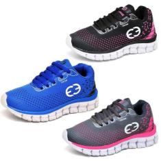 Imagem de Kit 3 Tênis Infantil Feminino Evoltenn Impacto Pink, Pink, 30