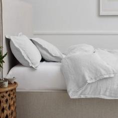 Imagem de Lençol Queen Elástico 150 Fios Algodão Premium Branco