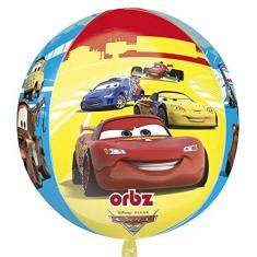 Imagem de Balão Metalizado Bola Carros Pack Regina Colorido