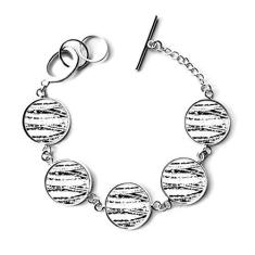 Imagem de DIYthinker Pulseira com textura irregular, pulseira e pingente de corrente