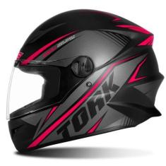 Imagem de Capacete Feminino Fechado R8 Viseira Cristal Integral Pro Tork Origina