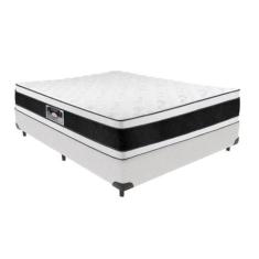 Imagem de Cama Box Branco e Colchão Black & White Air Double Face Espuma D33 Cas
