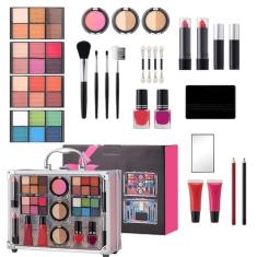 Imagem de Conjuntos de maquiagem para mulheres,Conjunto de maquiagem feminina | Conjunto de maquiagem fosco de longa duração Kit de maquiagem à prova d'água - Os cuidados de beleza incluem rímel, batom, paleta