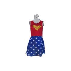 Imagem de Vestido/fantasia/roupa mulher maravilha infantil - DIRCEU, Vemelha, Az