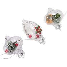 Imagem de Enfeites de Bola de Natal Transparentes e Inquebráveis, Ecológicos, 12 Peças de Bolas Decorativas para Moldagem por Sopro de PET para árvores de Natal, Festas, Casas e