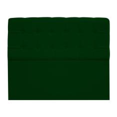 Imagem de Cabeceira Estofada Mel com Capitonê 195 cm para Cama Box King Suede Verde Quarto - AM Decor