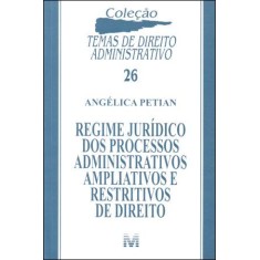 Imagem de Regime Jurídico Dos Processos Administrativos Ampliativos e Restritivos de Direito - Petian, Angelica - 9788539200504
