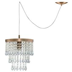 Imagem de Pendente Cristal Acrilico Manucrilic Cobre Com Deslocador