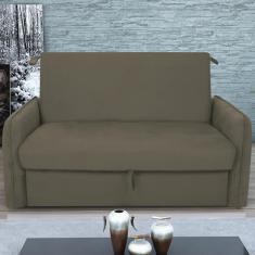 Imagem de Sofá Cama Com Baú 2 Lugares Furbogh Suede Cappuccino