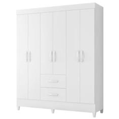 Imagem de Guarda Roupas Casal 6 Portas 2 Gavetas Mobi Branco Flex Albatroz